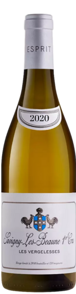 Bottle shot of 2020 Savigny Les Beaune Blanc 1er Cru Les Vergelesses