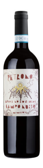 Bottle shot of 2021 Petrolo Campo Lusso