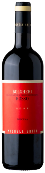 Bottle shot of 2022 Bolgheri Rosso