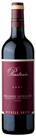 Bottle shot of 2021 Piastraia