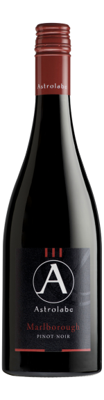 Bottle shot of 2020 Marlborough Pinot Noir