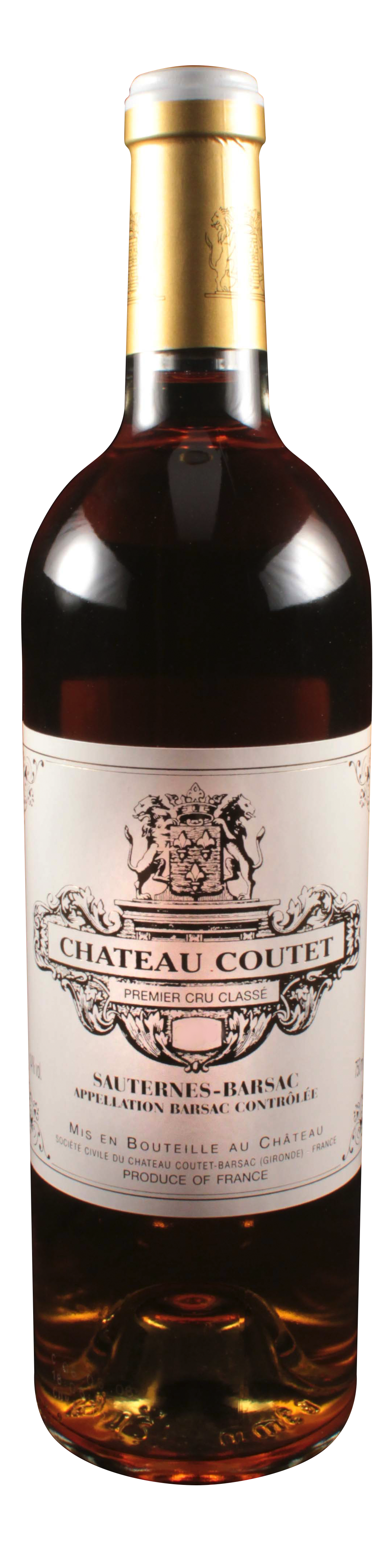 Bottle shot of 2010 Château Coutet, 1er Cru Barsac