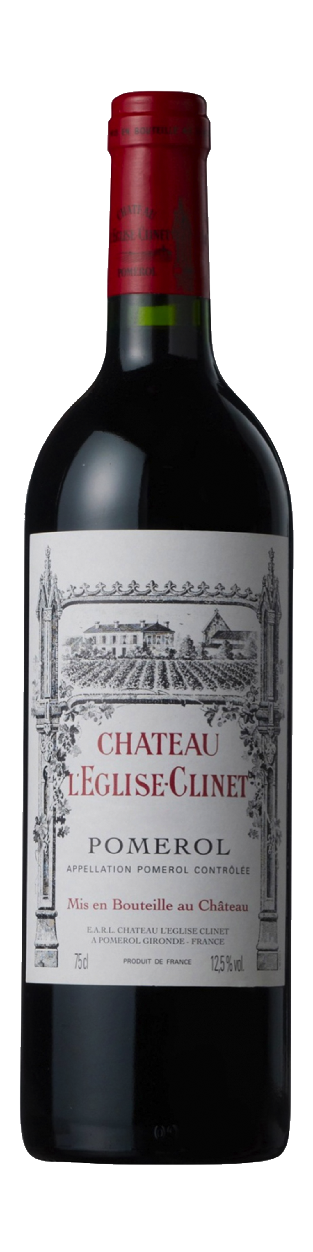 Bottle shot of 2016 Château l'Eglise Clinet, Pomerol